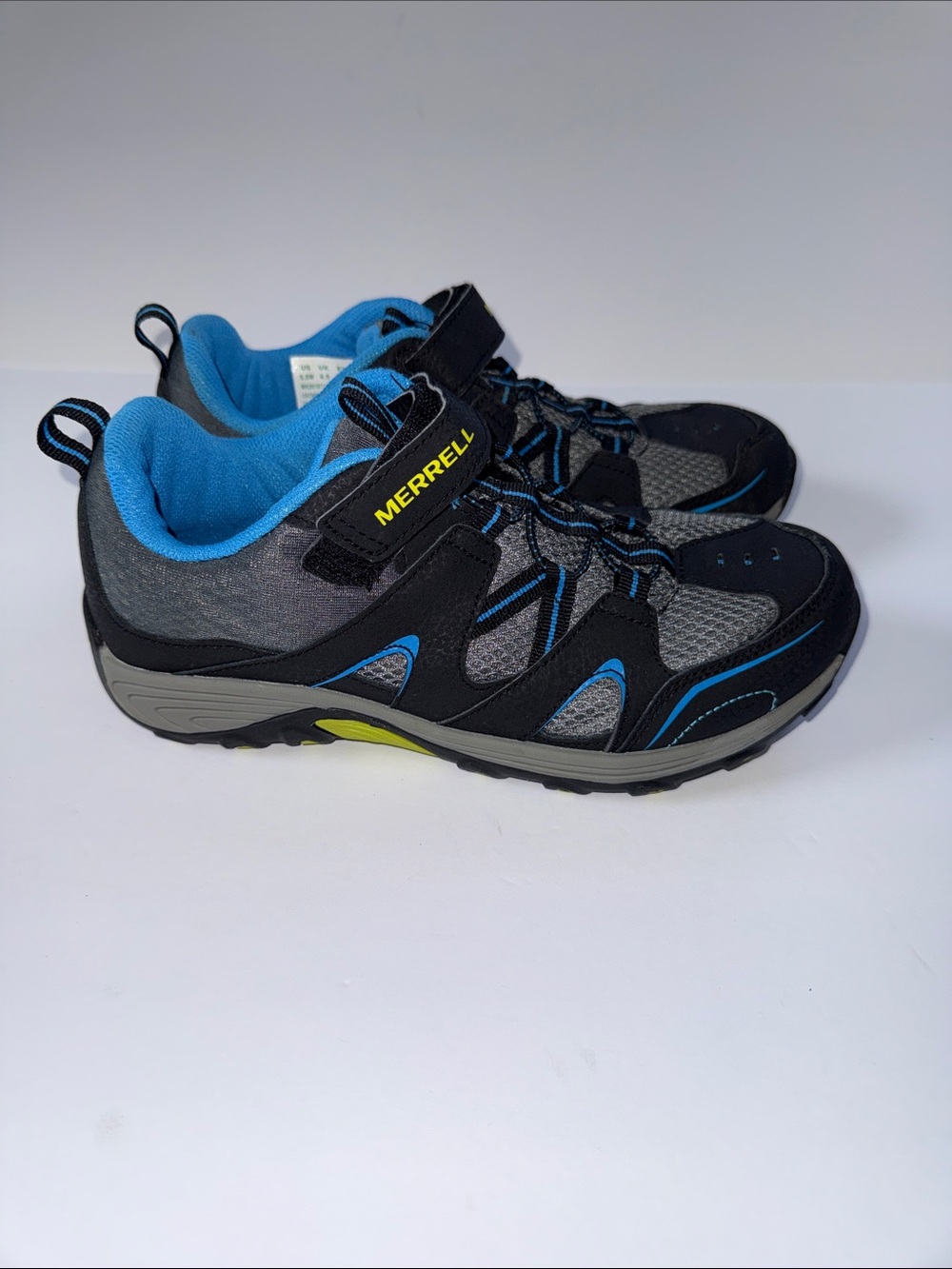 Merrell Kids Black, Gray & Blue Trail Sneakers